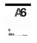 Niceday Perforerat block A6 80blad linjerat