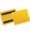 Durable Plastficka A6L magnet gul 50/f
