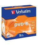 Verbatim DVD-R 16x Jewel 5 st/fp
