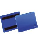Durable Plastficka A6L magnet blå 50/f