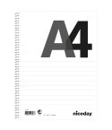 Niceday Kollegieblock A4 70blad 60g linjerat hålat