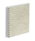 Bigso Anteckningsbok A5 linjerad canvas linen