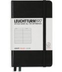 Leuchtturm Anteckningsbok A6 Linjerad Black