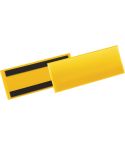 Durable Etiketthållare 1/2 A5L gul 50f