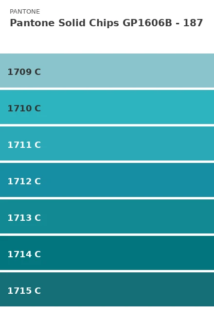 Ersättningsblad Pantone Solid Chips GP1606B - Sida 187 (1709 C, 1...