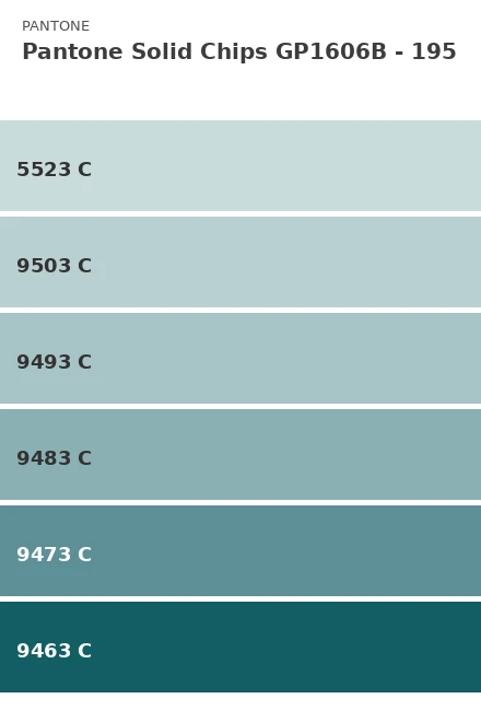 Ersättningsblad Pantone Solid Chips GP1606B - Sida 195 (5523 C, 9...