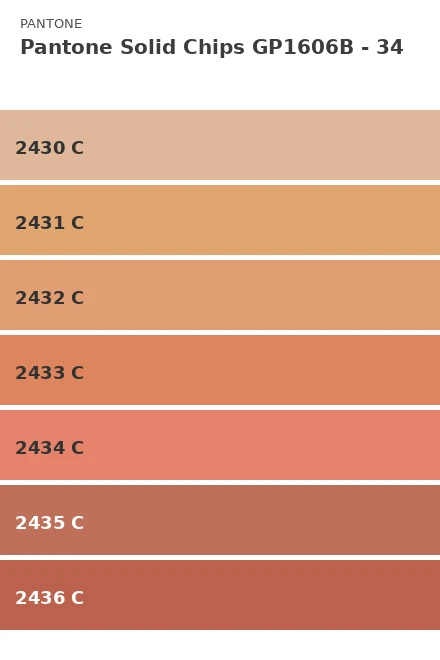 Ersättningsblad Pantone Solid Chips GP1606B - Sida 34 (2430 C, 24...